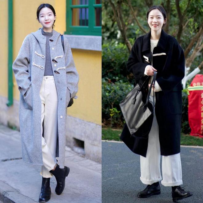 “大衣+平底鞋”减龄洋气又高级这才是40+女生该有的时髦穿搭(图6)