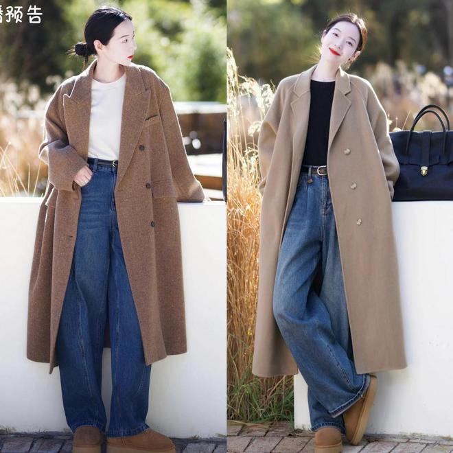 “大衣+平底鞋”减龄洋气又高级这才是40+女生该有的时髦穿搭(图8)